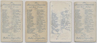 1888 N88 Dukes Tobacco Terrors Of America Lot 16/50 All Back Damage  #*sku34414