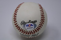 Hank Aaron Braves Signed OAL Baseball PSA/DNA Auto 9 Mint