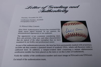 Hank Aaron Braves Signed OAL Baseball PSA/DNA Auto 9 Mint