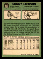1967 Topps #415 Sonny Jackson Very Good  ID: 329507