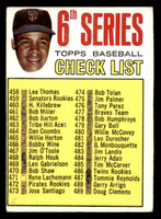 1967 Topps #454 Juan Marichal Checklist marked Giants Checklist   ID:329613