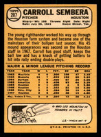 1968 Topps #207 Carroll Sembera Ex-Mint  ID: 330351