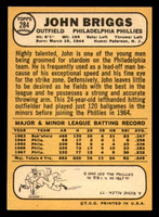1968 Topps #284 John Briggs Ex-Mint  ID: 330563