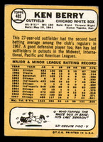 1968 Topps #485 Ken Berry VG-EX 