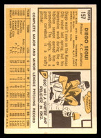 1963 Topps #157 Diego Segui Excellent+ RC Rookie  ID: 333398