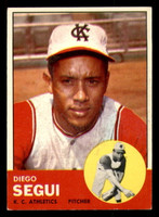 1963 Topps #157 Diego Segui Excellent RC Rookie  ID: 333399