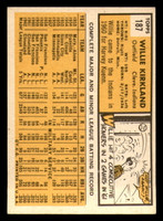 1963 Topps #187 Willie Kirkland Excellent  ID: 333458