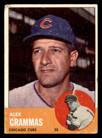 1963 Topps #416 Alex Grammas UER Very Good 