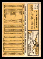 1963 Topps #416 Alex Grammas UER Very Good 