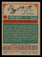 1973-74 Topps # 91 Fred Boyd Excellent+ 