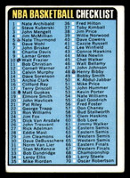 1973-74 Topps #121 NBA Checklist 1-176 marked   ID:335118