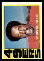 1972 Topps # 22 Vic Washington Ex-Mint RC Rookie 