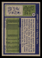 1972 Topps # 31 Jerry Logan Ex-Mint  ID: 335494