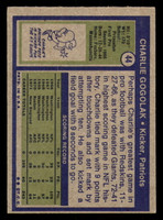 1972 Topps # 44 Charlie Gogolak Excellent+ 