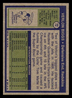 1972 Topps # 72 Verlon Biggs Near Mint 