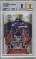 2008 Select Hot Rookies Auto Gold Zone Ray Rice /40 RC BGS 9/10