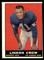 1961 Topps #55 Lindon Crow Miscut LA Rams    ID:337205
