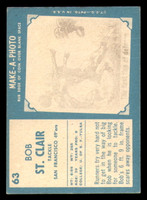 1961 Topps #63 Bob St. Clair Very Good  ID: 337207