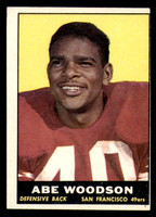 1961 Topps #65 Abe Woodson Miscut 49ers    ID:337208