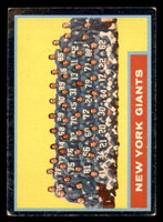 1962 Topps #114 Giants Team Very Good  ID: 337303