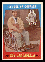 1959 Topps #550 Roy Campanella Symbol of Courage Very Good  ID: 337594