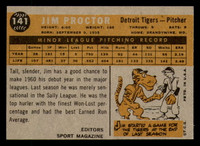1960 Topps #141 Jim Proctor RS Near Mint+ RC Rookie  ID: 337741