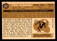 1960 Topps #261 Pete Burnside Excellent+  ID: 337914