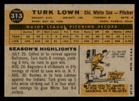 1960 Topps #313 Turk Lown Ex-Mint  ID: 337968