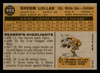 1960 Topps #495 Sherm Lollar Ex-Mint  ID: 338252