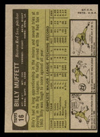 1961 Topps #16 Billy Muffett Ex-Mint  ID: 338367