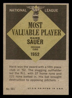 1961 Topps #481 Hank Sauer Near Mint  ID: 338661