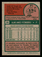 1975 Topps # 24 Al Fitzmorris Ex-Mint 