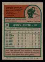 1975 Topps # 36 Joe Lovitto Ex-Mint 