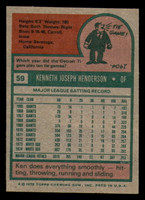 1975 Topps # 59 Ken Henderson Ex-Mint  ID: 340570