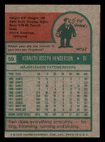 1975 Topps # 59 Ken Henderson Ex-Mint  ID: 340571