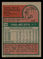 1975 Topps #188 Tom Griffin Near Mint 