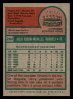 1975 Topps #282 Jerry Morales Ex-Mint  ID: 341154
