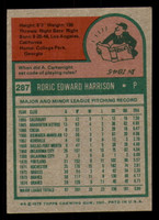 1975 Topps #287 Roric Harrison Near Mint 