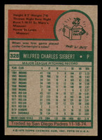 1975 Topps #328 Sonny Siebert Near Mint  ID: 341283
