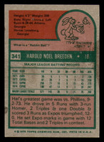 1975 Topps #341 Hal Breeden Ex-Mint 