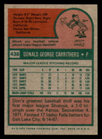1975 Topps #438 Don Carrithers Ex-Mint  ID: 341591