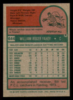 1975 Topps #644 Bill Fahey Near Mint 