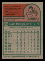 1975 Topps #645 Danny Cater Near Mint 