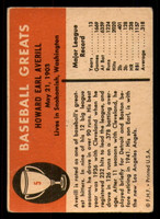 1961 Fleer #5 Earl Averill Excellent  ID: 342080