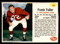 1962 Post Cereal #150 Frank Fuller Ex-Mint  ID: 342275