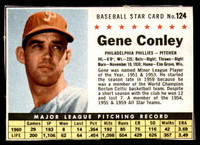 1961 Post Cereal #124 Gene Conley Excellent+  ID: 342418