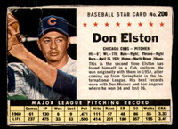 1961 Post Cereal #200 Don Elston Poor  ID: 342491