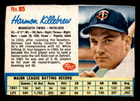 1962 Post Cereal #85 Harmon Killebrew VG-EX 