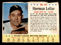 1963 Post Cereal #42 Sherm Lollar Good 