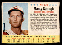 1963 Post Cereal #135 Marty Keough Very Good 